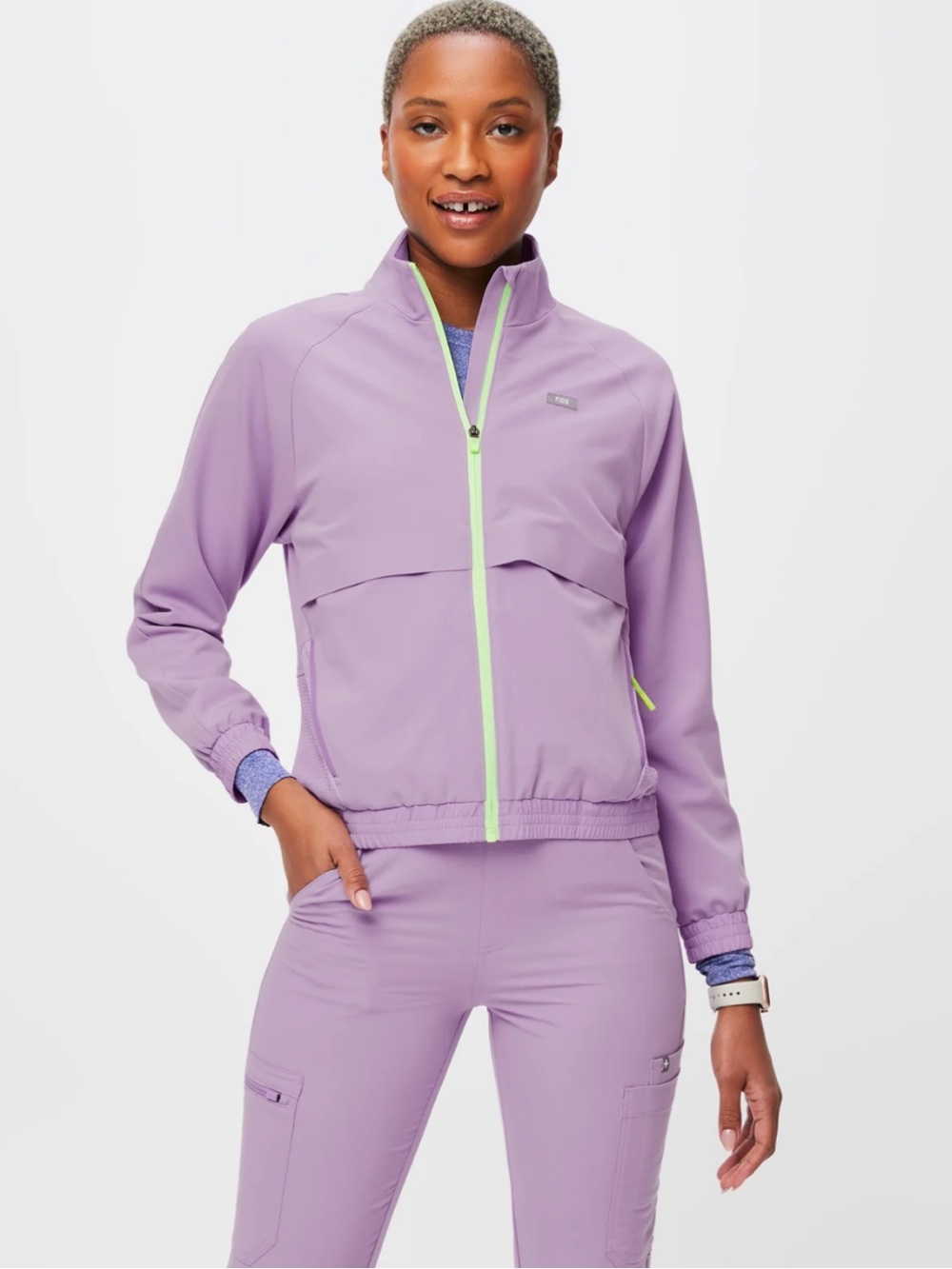 FIGS Women’s “Lavendar Dew” Sydney Scrub Jacket